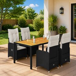 Comfortable 5 Piece Bistro Set for Outdoor Spaces