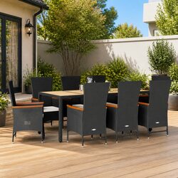 Elevate Your Outdoor Space with 9 Piece Dining Set