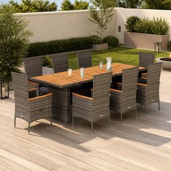 Enhance Your Outdoor Space with a 9-Piece Dining Set