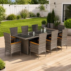 Enhance Your Outdoor Space with a 9 Piece Dining Set