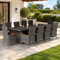 Enhance Your Outdoor Space with 11-Piece Garden Dining Set
