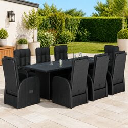 Elegant 9 Piece Garden Dining Set for Your Outdoor Space