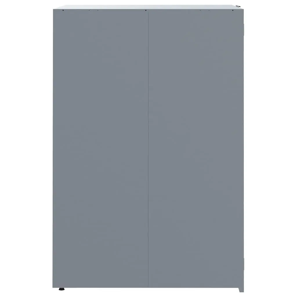 Wheelie Bin Storage Shed for 3 Bins Powder-Coated Steel Construction with Gas-Spring Lid and Magnetic Closure Doors