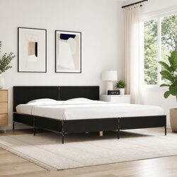 Black King Bed Frame 183x203 cm: Style Meets Comfort