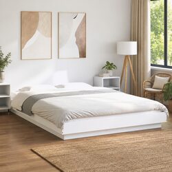 Modern White Bed Frame 150x200 cm for Your Bedroom