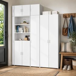 Enhance Your Space with a Slim Storage Cabinet in White