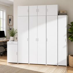 Maximize Your Space with This 70x42.5x225 cm White Cabinet