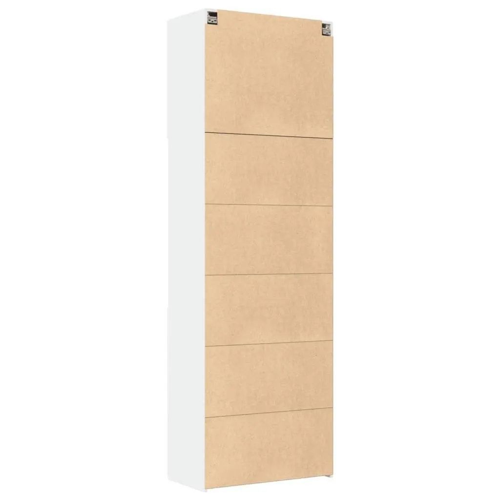Highboard Storage Cabinet 80x42.5x249cm Engineered Wood with Open Compartments and Doors