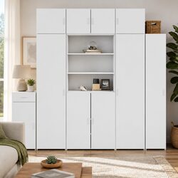 Transform Your Space with a Stylish White Highboard 80x42.5x185cm