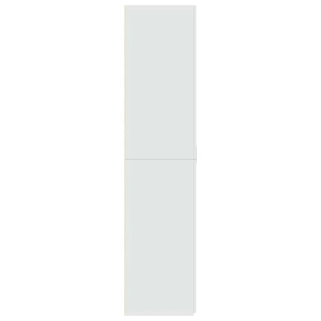 Highboard Storage Cabinet Engineered Wood White Multiple Compartments