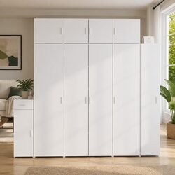 Elevate Your Space with a White Highboard Storage Cabinet