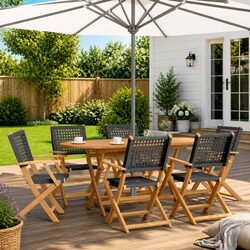 Elevate Your Outdoor Space with This 7 Piece Dining Set