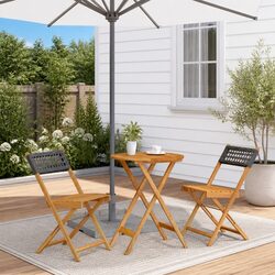 Chic Black Bistro Set to Enhance Your Outdoor Area