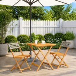 Grey 3 Piece Bistro Set for Enhancing Your Outdoor Space
