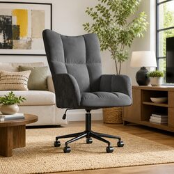 Grey Velvet Swivel Chair Enhances Any Living Space
