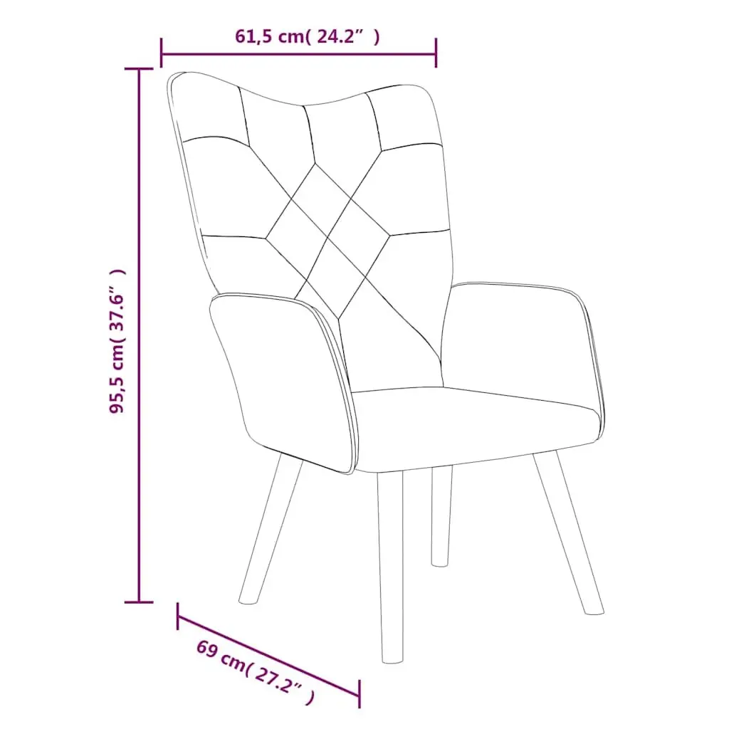 Relaxing Armchair Multicolour Patchwork Fabric Padded Foam Comfortable Lounge