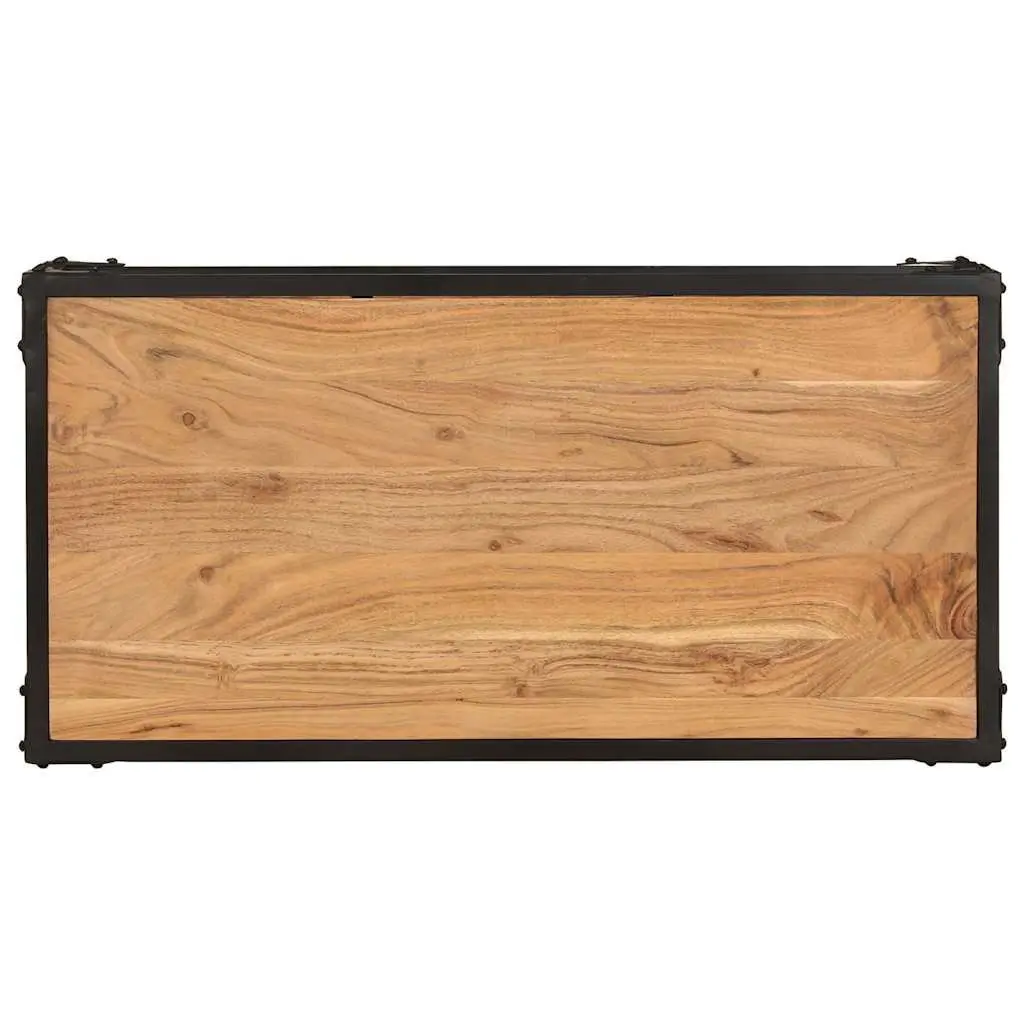 Solid Acacia Wood Coffee Table 90x45x35cm Brown Vintage Living Room Furniture