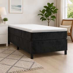 Enhance Your Bedroom with a King Single Velvet Box Spring Bed