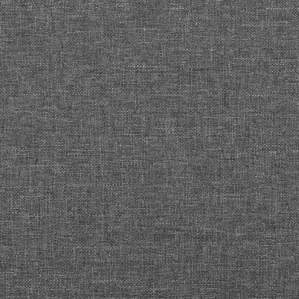 Queen Size Box Spring Bed with Pocket Spring Mattress Adjustable Headboard Grey Fabric