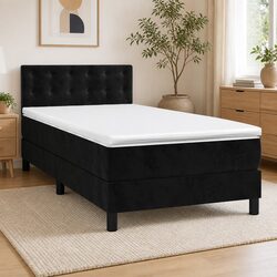 Stylish King Single Box Spring Bed with Pocket Spring Mattress