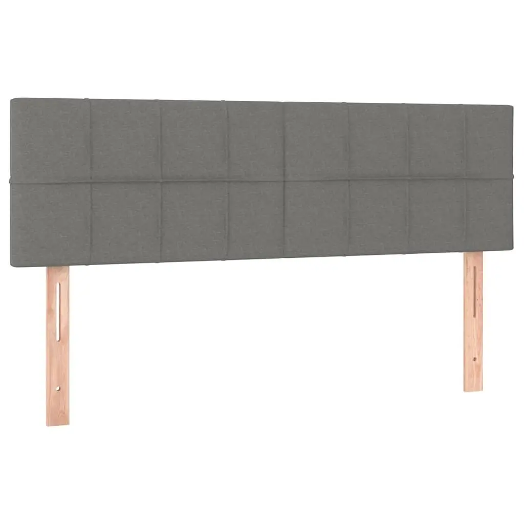 Queen Size Box Spring Bed with Adjustable Fabric Headboard Pocket Spring Mattress Grey