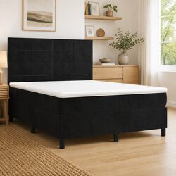 Enhance Your Bedroom with a Stylish Box Spring Bed and Mattress 137x187 cm