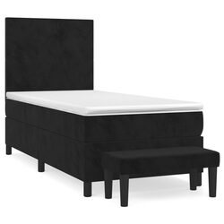 Stylish King Single Box Spring Bed with Multifunctional Bench