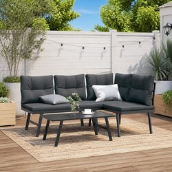 Enhance Your Outdoor Space with This Garden Bench Set