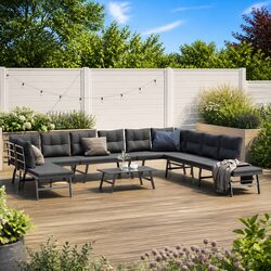 Transform Your Outdoor Space with This 6-Piece Bench Set