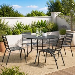Elevate Your Space with 5-Piece Stackable Garden Chairs