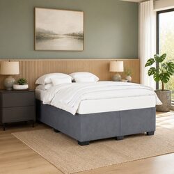 Upgrade Your Bedroom with Grey Velvet Double Bed Frame