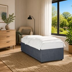 Enhance Your Bedroom with a Grey Velvet Bed Frame 90x190 cm