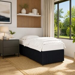 Transform Your Bedroom with This Black Velvet Bed Frame