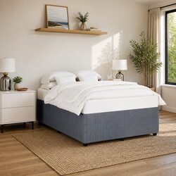 Elevate Your Bedroom with a Grey Velvet Double Bed Frame