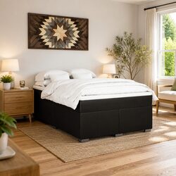 Elegant Queen Box Spring Bed Enhances Your Bedroom