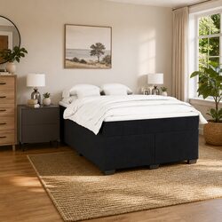 Stylish Queen Velvet Bed with Pocket Sprung Mattress