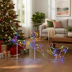 Illuminate Your Outdoor Space with Reindeer Sleigh Lights