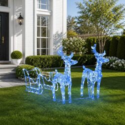 Enhance Your Holiday Décor with LED Reindeer Sleigh Lights