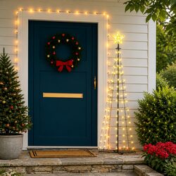 Enhance Your Holiday Decor with the 70 LED Cone Tree