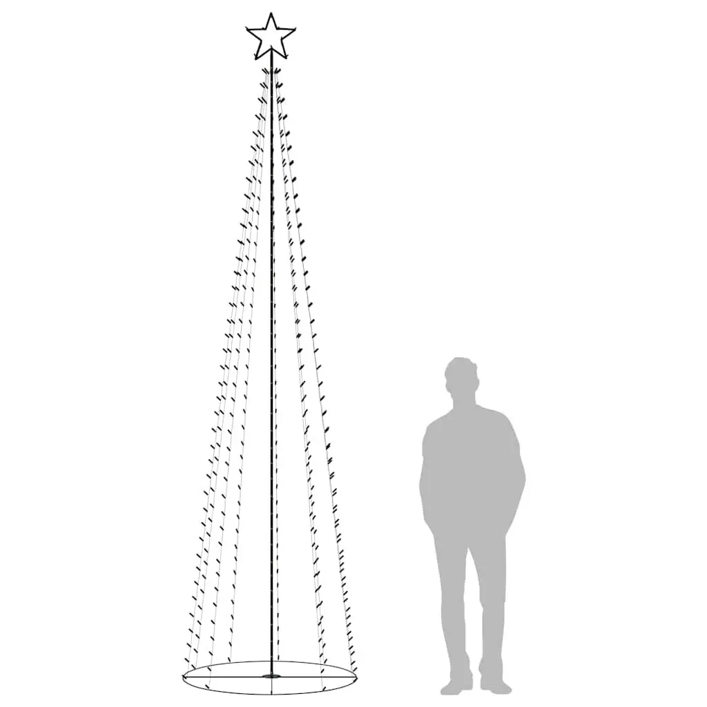Christmas Cone Tree 360cm 400 Warm White LEDs Indoor Outdoor Decoration