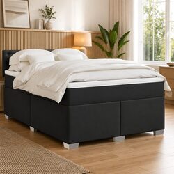 Enhance Your Space with Queen Box Spring Bed and LED Lights