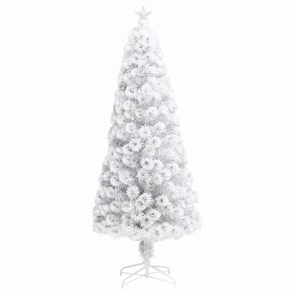 Artificial Christmas Tree 180cm Pre-lit LED Fibre Optic Dual Lighting Modes