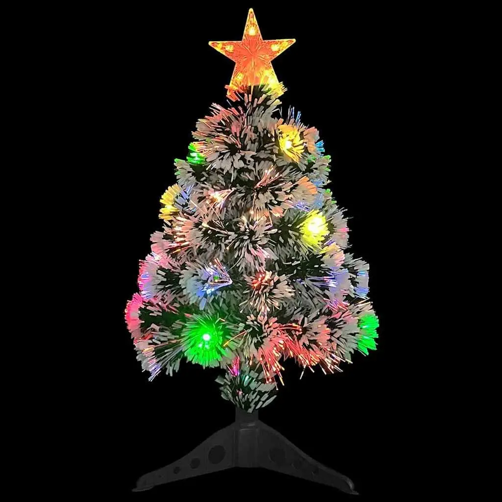 Artificial Christmas Tree 64cm Pre-lit Dual LED and Fibre Optic White