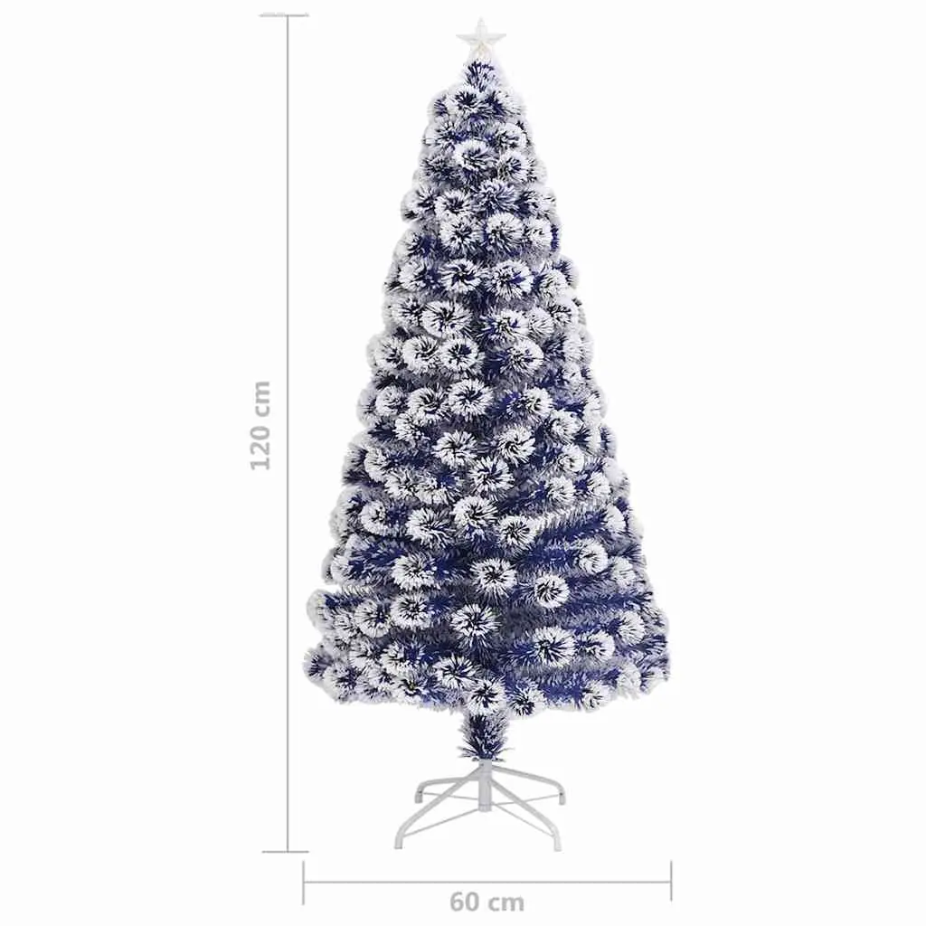 Artificial Pre-lit Christmas Tree 120 cm LED Fibre Optic Dual Lighting Modes