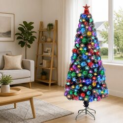 Enhance Your Space with a 180cm White Pre-lit Christmas Tree