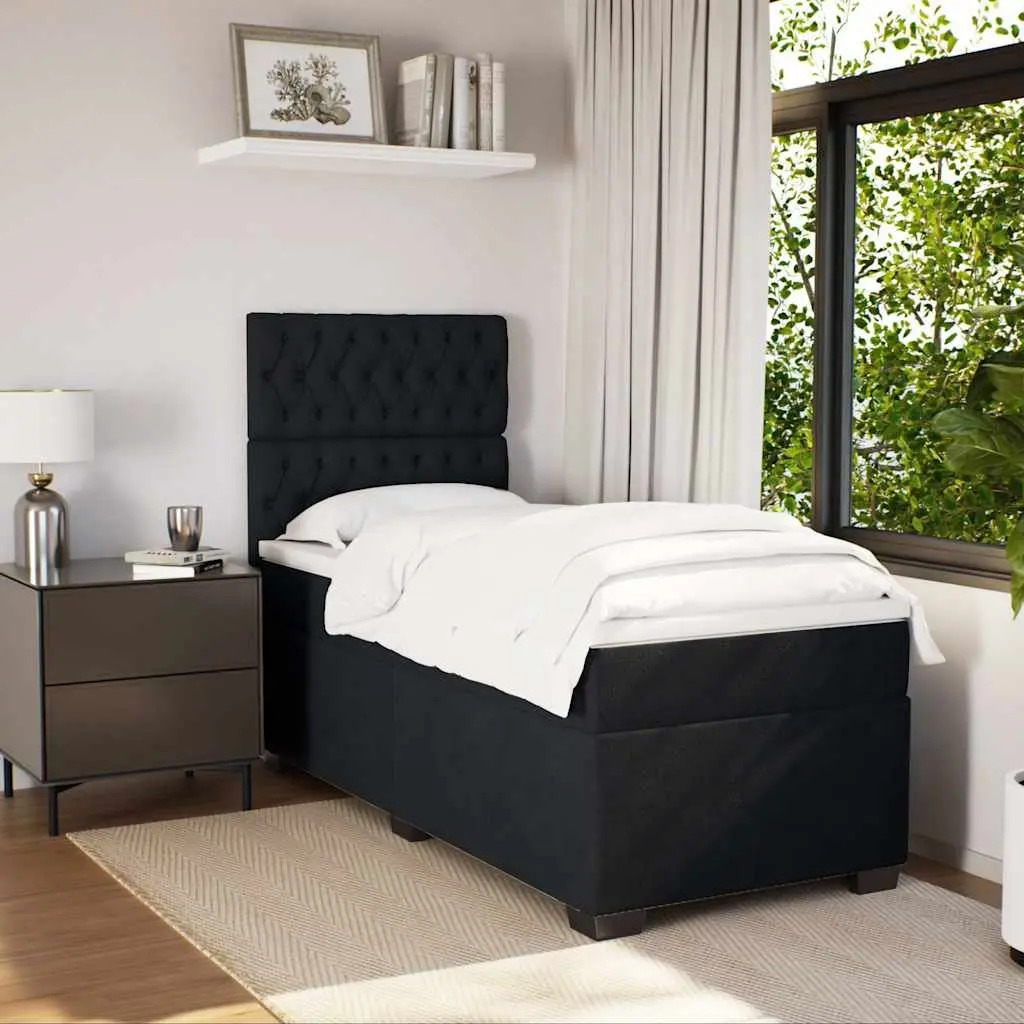 Box Spring Bed King Single Pocket Spring Mattress Velvet Upholstered Height Adjustable Headboard