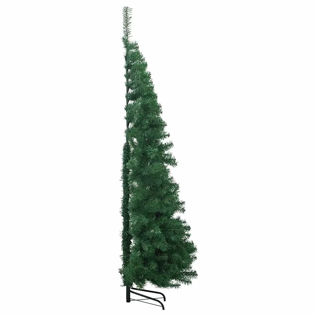 Corner Artificial Christmas Tree 180cm Green PVC Adjustable Branches Seasonal Decoration