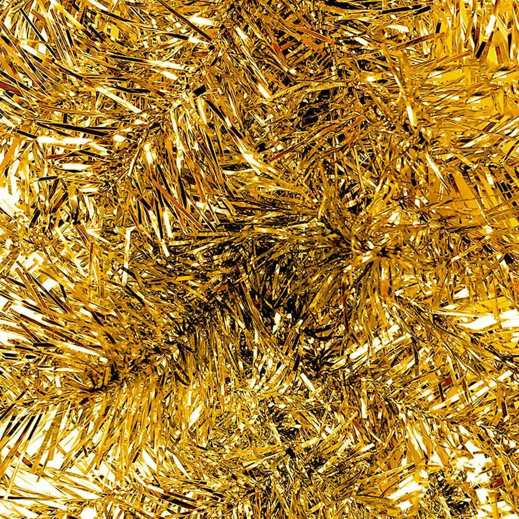 Christmas Garland 10m LED Lights Gold Festive Holiday Decoration
