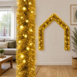20m Gold LED Christmas Garland to Brighten Your Home