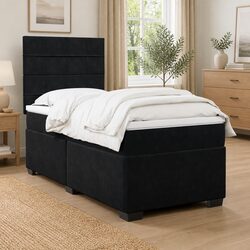 King Single Velvet Bed with LED Lighting for Cozy Spaces